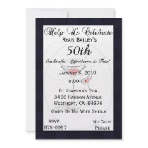 50th Birthday Party Personalized Invitation