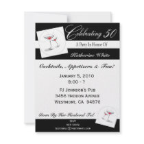 50th Birthday Party Personalized Invitation