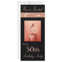 50th Birthday Party Personalized Invitation
