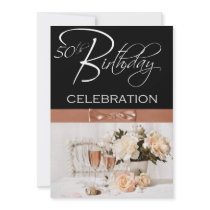 50th Birthday Party Personalized Invitation