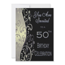 50th Birthday Party Personalized Invitation