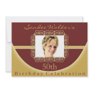 50th Birthday Party Personalized Invitation invitation