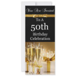50th Birthday Party Personalized Invitation