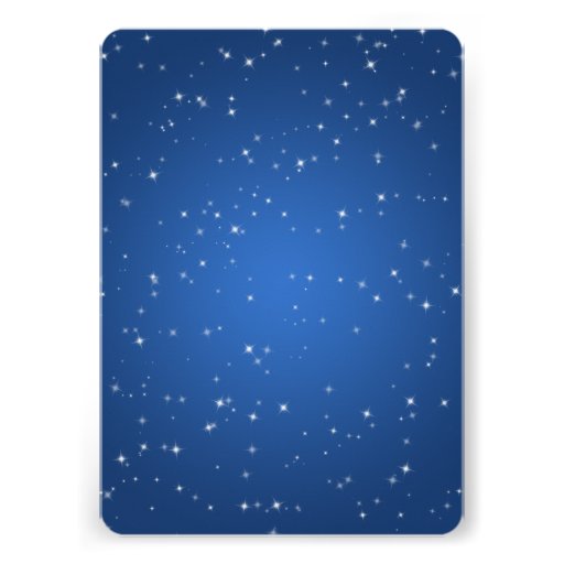 50th Birthday Party Sparkle 2 Blue Invites