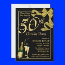 50th Birthday Party - Surprise Party Invitations