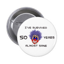 50th Birthday buttons