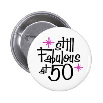 50th Birthday buttons