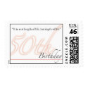 50th Birthday postage