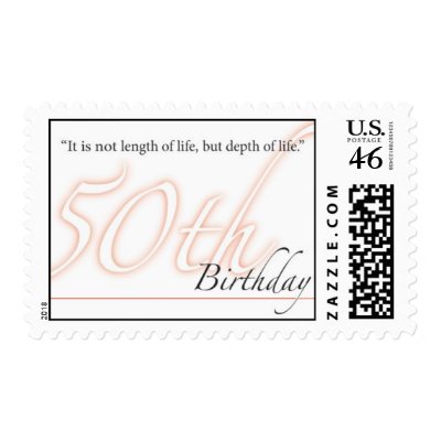 50th Birthday Stamps by mcgearex