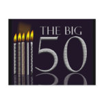 50th Birthday Postcard Invitation - Customized