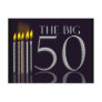 50th Birthday Postcard Invitation - Customized