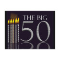 50th Birthday Postcard Invitation - Customized