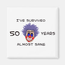 50th Birthday Refrigerator Magnet