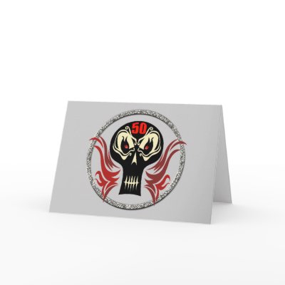 50th Birthday Skull Cards by birthday_gifts