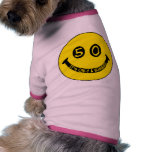 50th birthday Smiley Face, It's only a number! Dog Tee Shirt