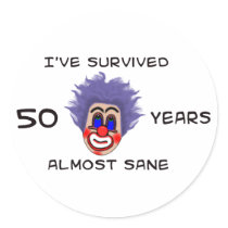 50th Birthday stickers