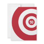 50th Birthday - Target Bullseye Invitation