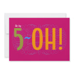 50th Birthday - the Big 5-OH! Custom Invites