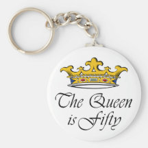 50th birthday The Queen is 50! Key Chains