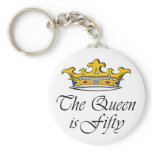 50th birthday The Queen is 50! Key Chains