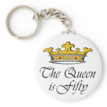 50th birthday The Queen is 50! Key Chains