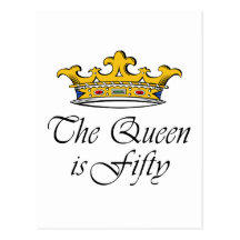 50th birthday The Queen is 50! Post Cards