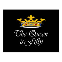 50th birthday The Queen is 50! Post Cards