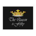 50th birthday The Queen is 50! postcards by 50thbirthdaygifts_ 50th birthday The Queen is 50! postcards