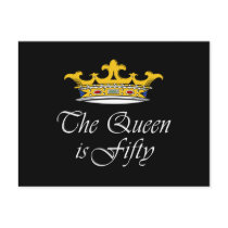 50th birthday The Queen is 50! postcards