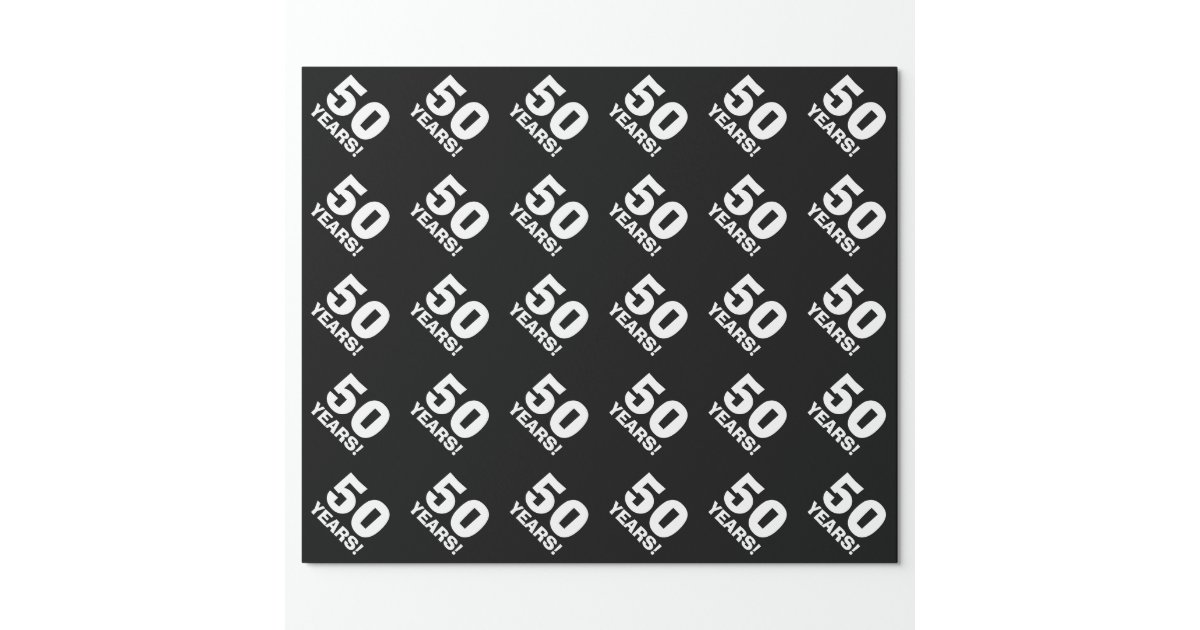 50th-birthday-wrapping-paper-zazzle