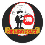 50th Birthdays Suck Sticker