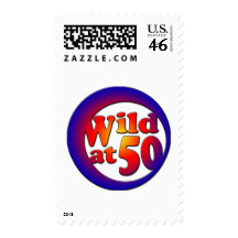 50th Gifts, Wild at 50! Stamp