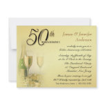 50th Golden Anniversary Party Invitations