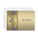 50th Golden Anniversary Purple Violet RSVP Personalized Invite