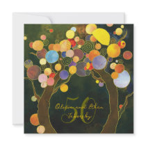 50th Golden Wedding Anniversary Invite: Love Trees