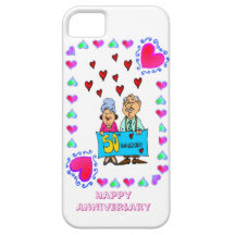 50th golden wedding anniversary, iPhone 5 cover