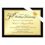50th Golden Wedding Anniversary Party Invitations