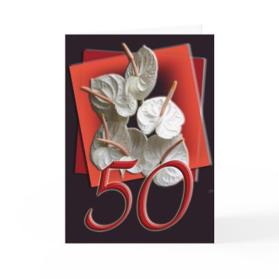 50th Happy Birthday Card by MarionsCards