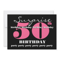 50th SUPRISE Birthday Party Invitation Template