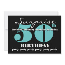 50th SUPRISE Birthday Party Invitation Template