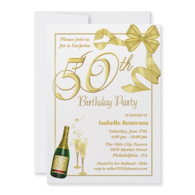 50th Surprise Birthday Party - Custom Invitations by SquirrelHugger