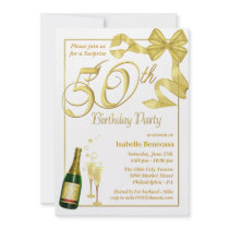 50th Surprise Birthday Party - Custom Invitations