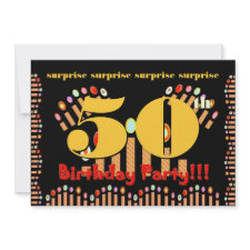 50th SURPRISE Birthday Party Invitation Template invitation