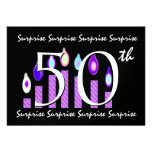 50th SURPRISE Birthday Party Invitation Template