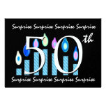 50th SURPRISE Birthday Party Invitation Template invitations