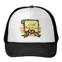 50th wedding anniversary 3w hat