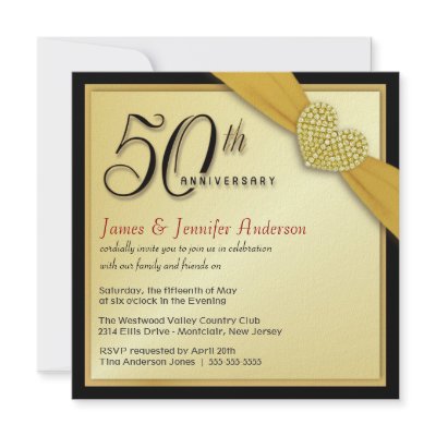 50th Wedding Anniversary - Bargain Invitations by SquirrelHugger