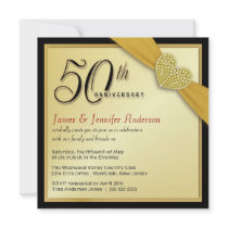 50th Wedding Anniversary - Bargain Invitations