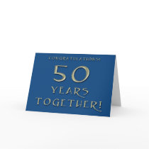 50th Wedding Anniversary Card