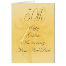 50th Wedding Anniversary Card For Mom And Dad